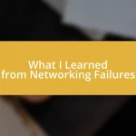 What I Learned from Networking Failures